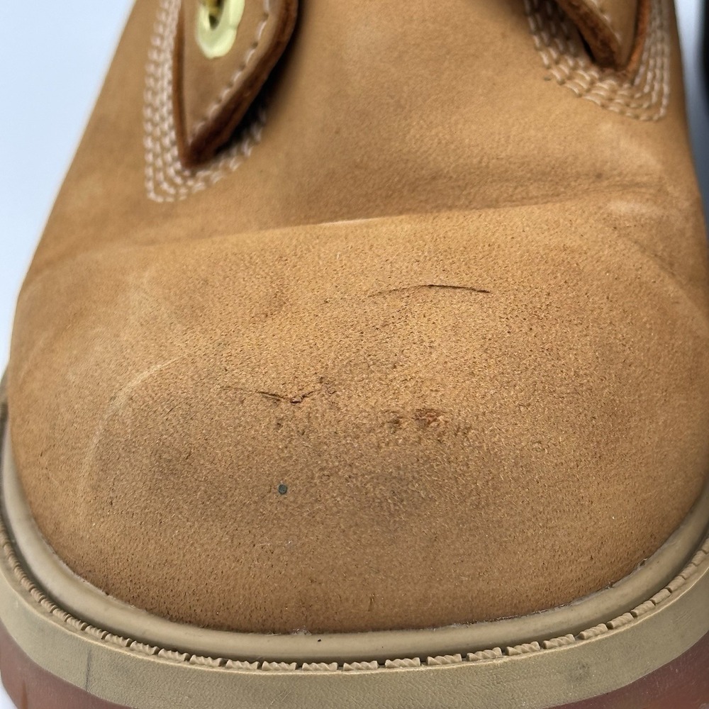 Timberland‎ 6-Inch Premium Boots Wheat Nubuck Waterproof Junior Size 6M - Used - Picture 7 of 10